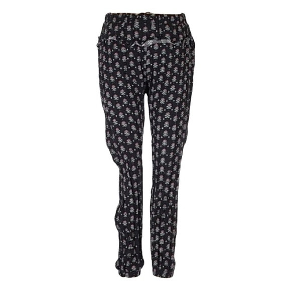 🌺 Tavik Swim Botanical Print Black Lounge Pants Size S - Picture 1 of 9
